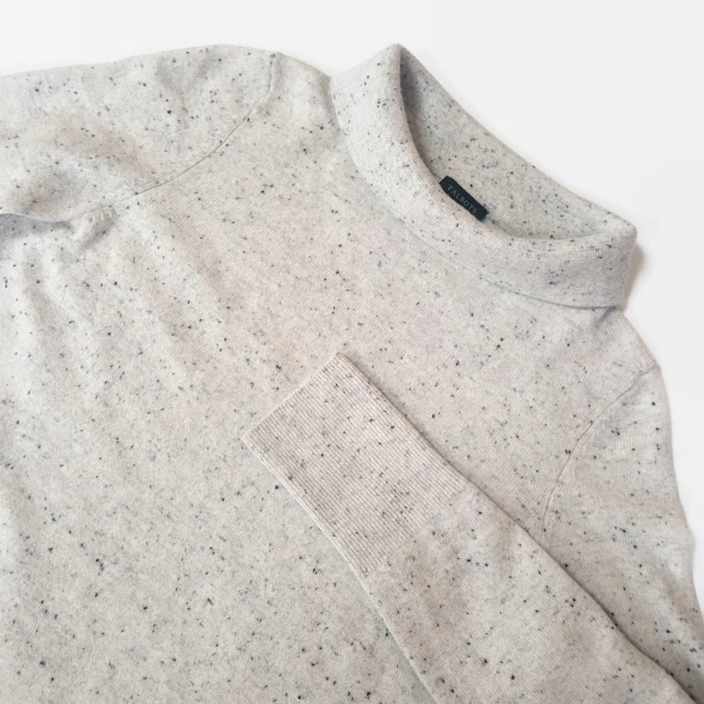 Talbots Cashmere Sabrina Gray Speckled Sweater - Picture 4 of 10
